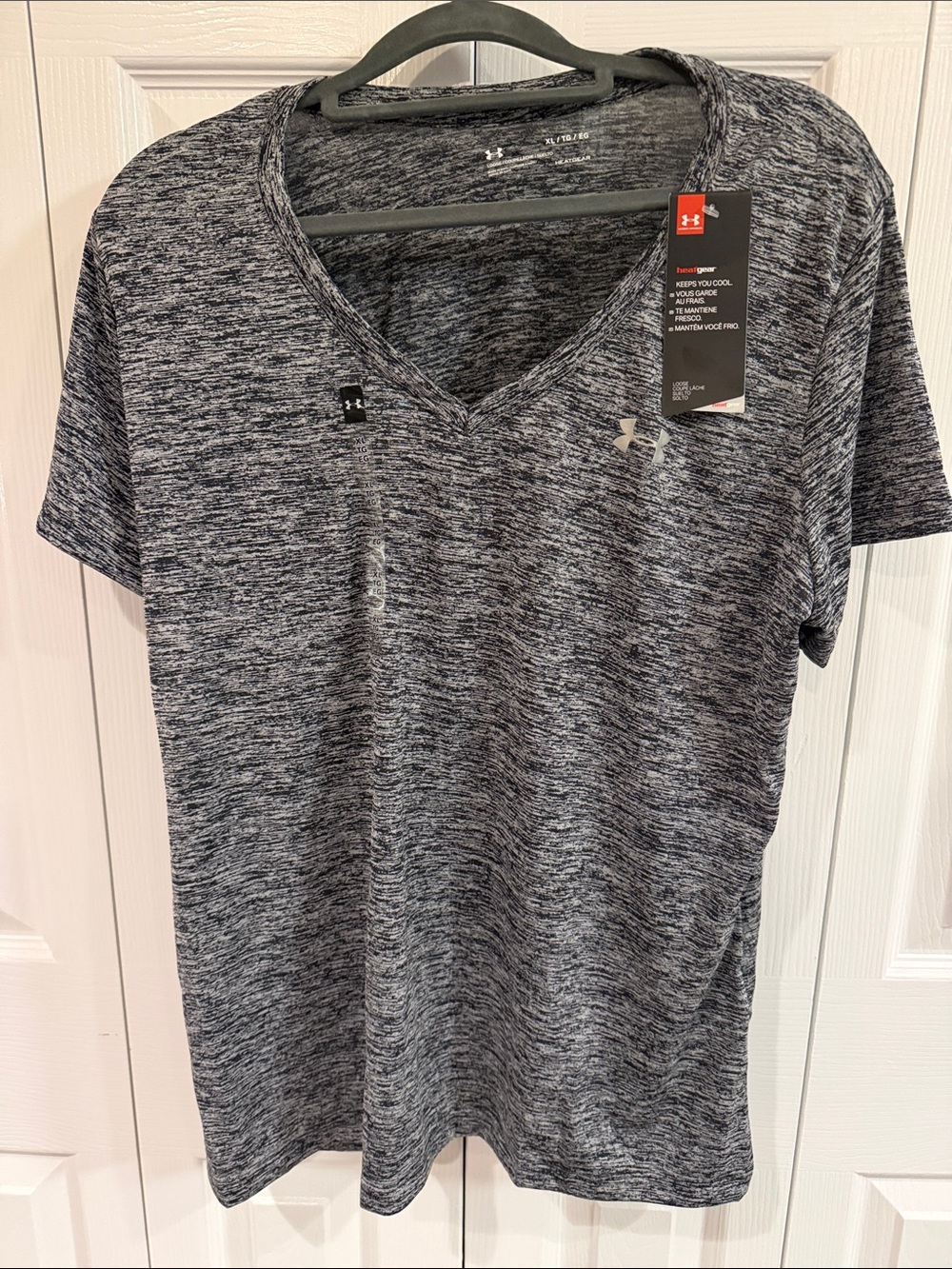 Under Armour Women's Short Sleeve Tee in Heather Gray